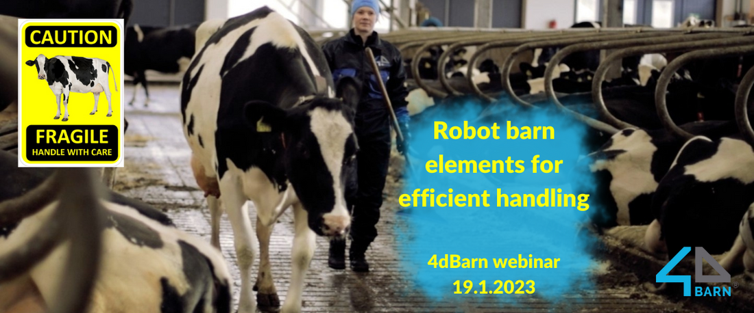 Robot barn elements for efficient handling of cows!