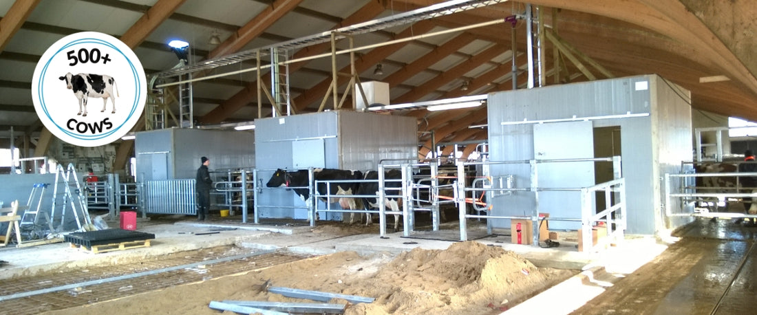 Remodeling of Automated Milking System (AMS), milking robots, renovation picture
