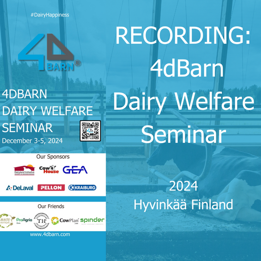 Recording 4dBarn Dairy Welfare Seminar 2024